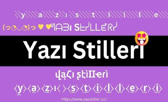 değişik yazı stilleri