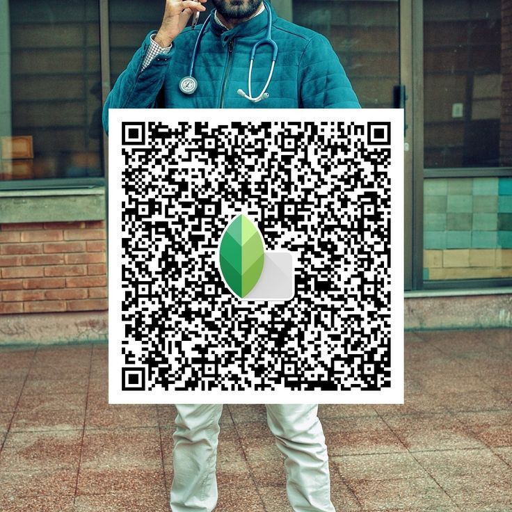 snapseed qr code blue and brown colour